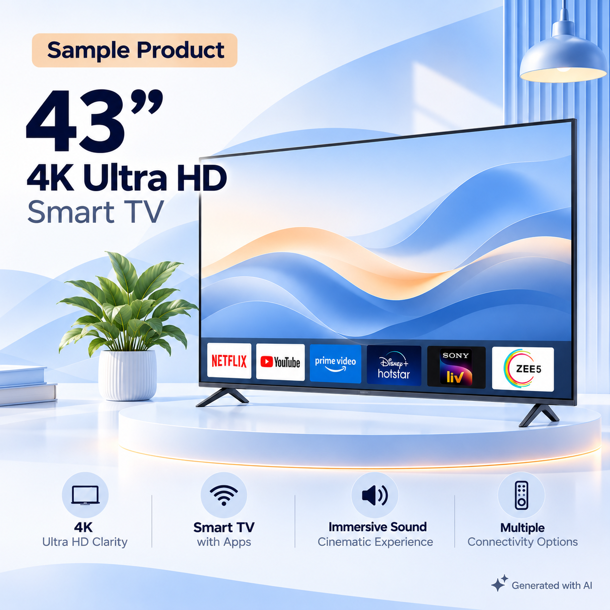 43" 4K Smart TV