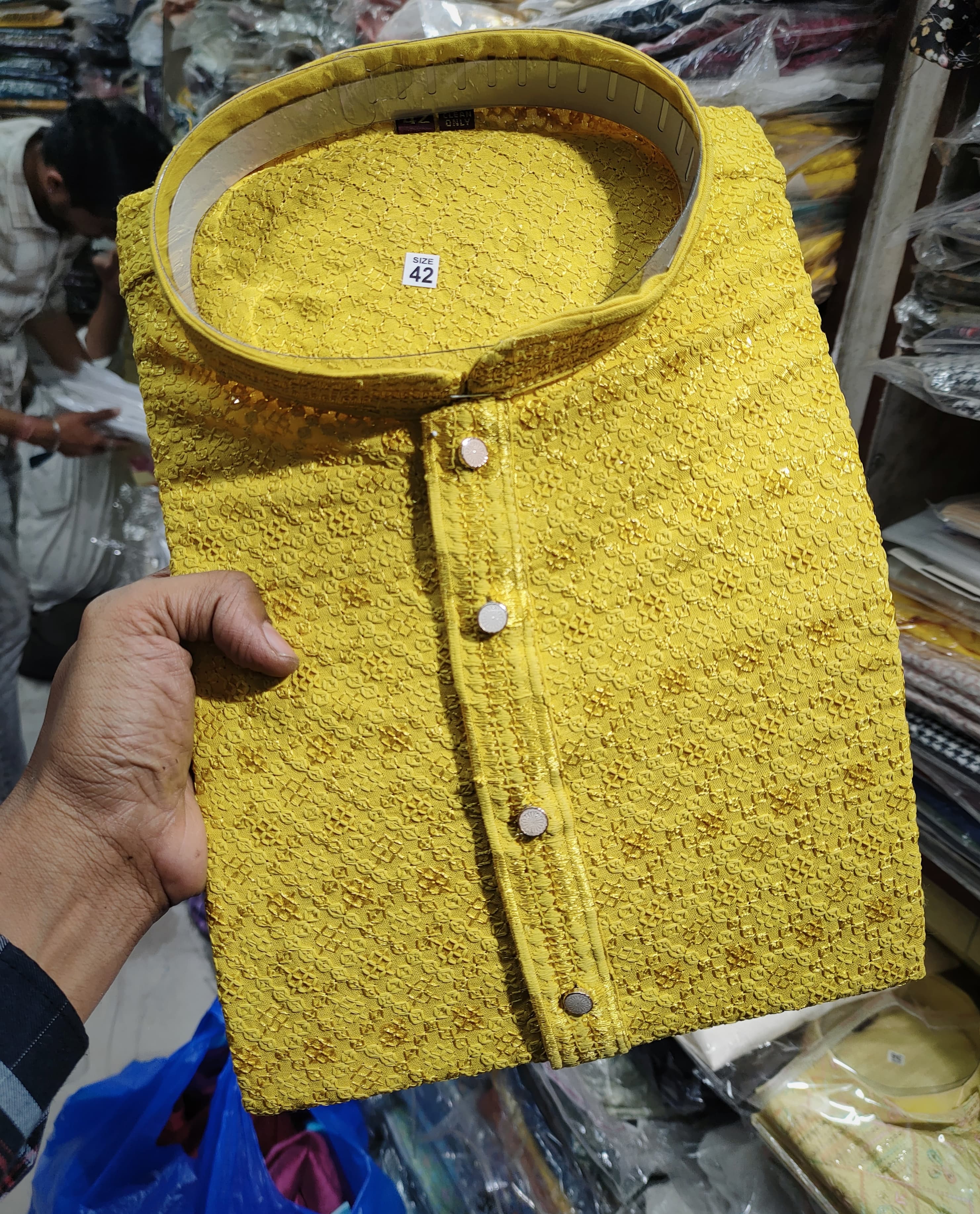 Embracing Tradition with Style: The Vibrant Yellow Chikan Men's Kurta