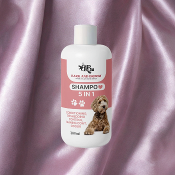 The Ultimate Solution for Your Dog's Grooming Woes: Bark and Broom 5-in-1 Dog Shampoo