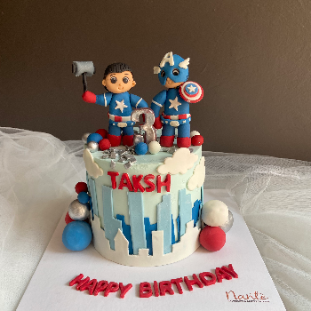 Celebrating with Love: The Perfect Captain America Cake for Your Little Hero