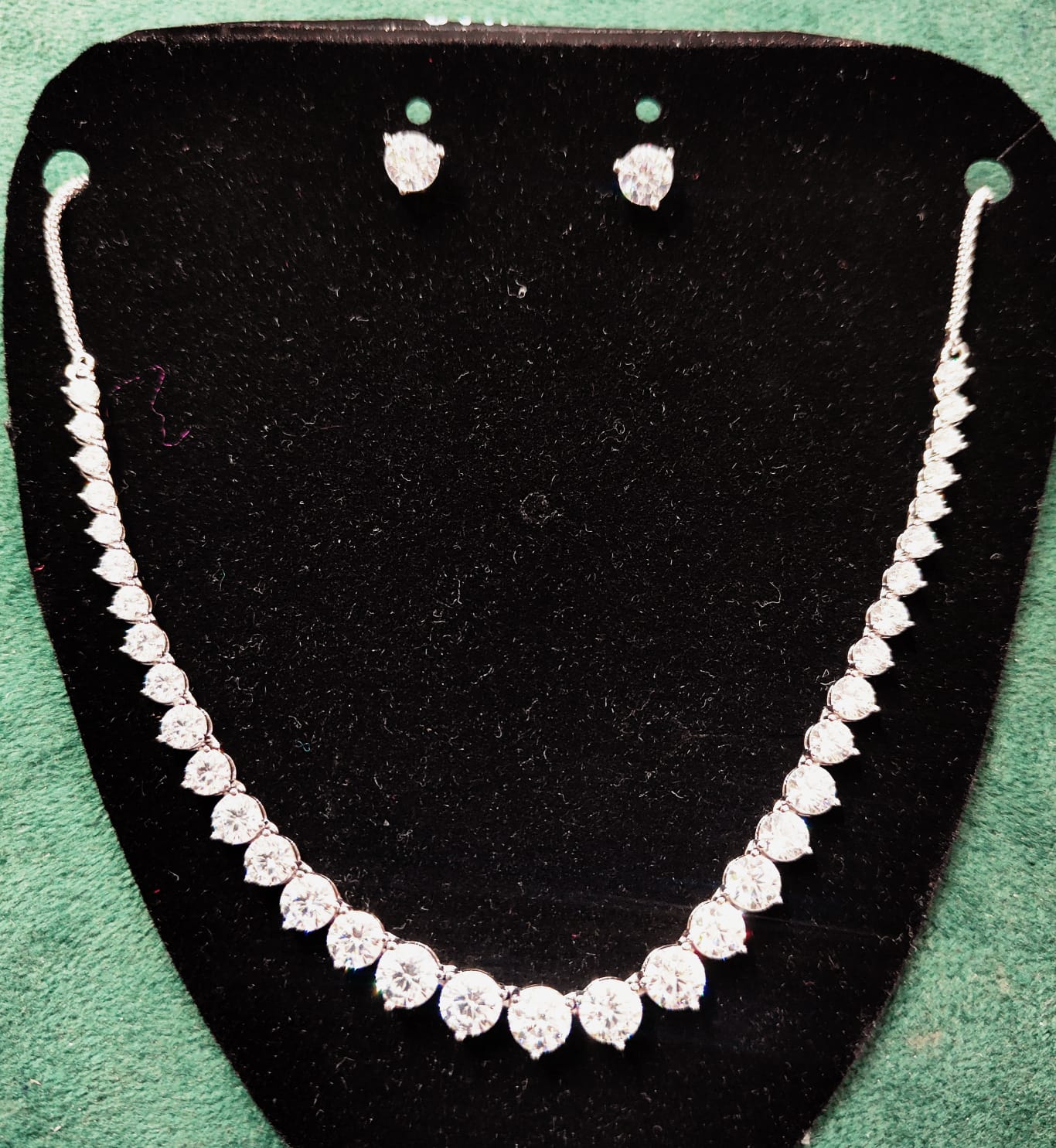 Embrace Elegance with the 925 Sterling Silver Solitaire Necklace & Earrings