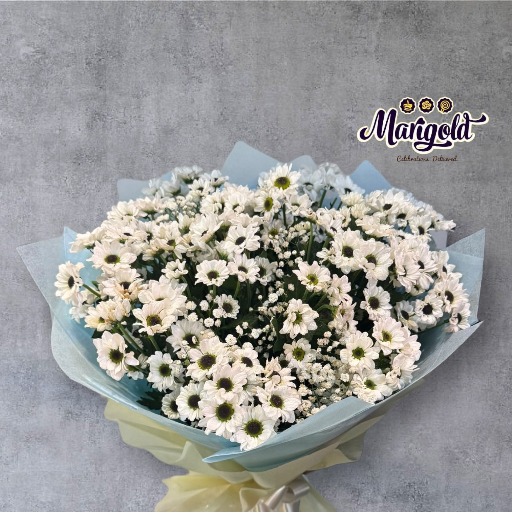 TULIPS AND TRUFFLES - The Perfect Hand Bunch: A Tale of Chrysanthemums, Gypsophila, and Rekindled Connections in Pune