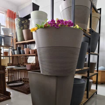 CALCUTTA TIRPAL TRADERS NX - Transform Your Office Space with Designer Plastic Plant Pots in Siliguri