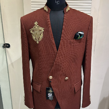 DIVINZO - Elevate Your Style with the Rust Bandhgala: The Perfect Blend of Tradition and Modernity in Jalandhar