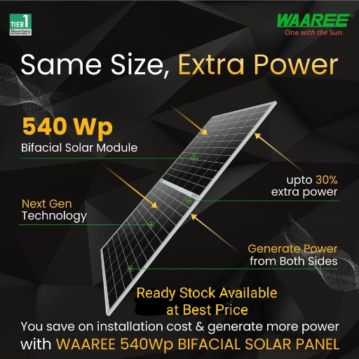 Harnessing the Sun: How the 540 WP Bifacial DCR Solar Panel Transforms Lives in India