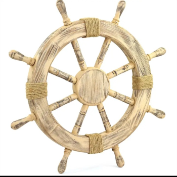 NOBEL HANDICRAFTS - Wheel made by wood hand painted in Bijnor