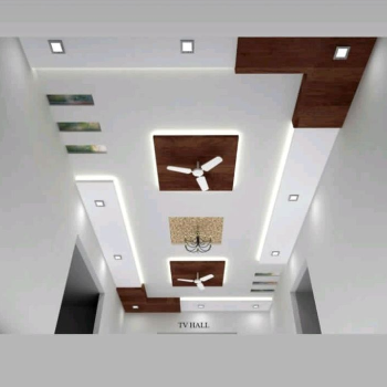 ZAR SPACE INTERIORS - Gypsum false ceiling in RAIBAREILI