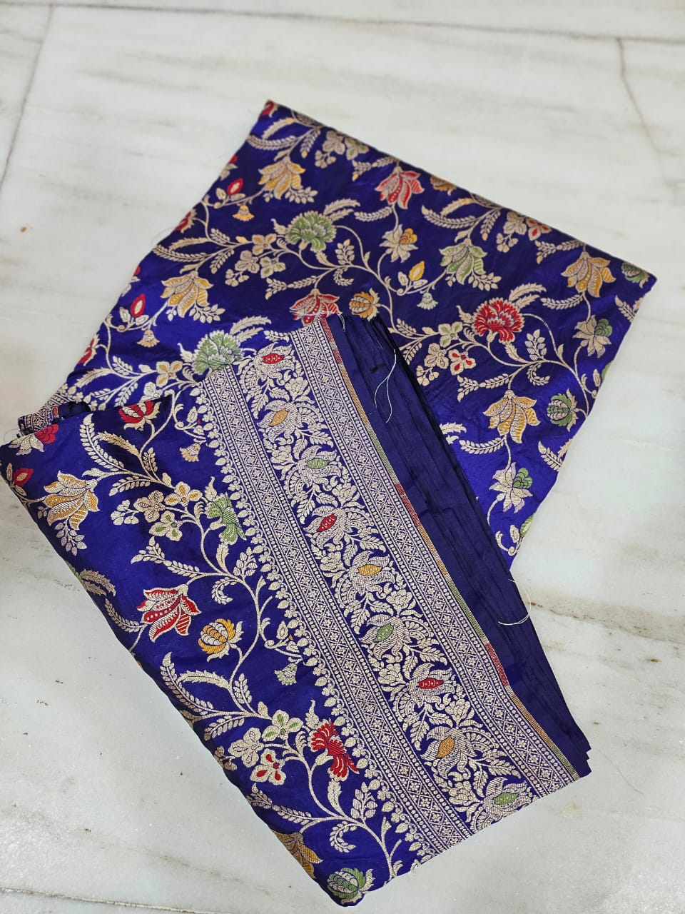 Embrace Elegance: How the Pure Banarasi Multi Alfi Saree Solves Your Festive Fashion Dilemma
