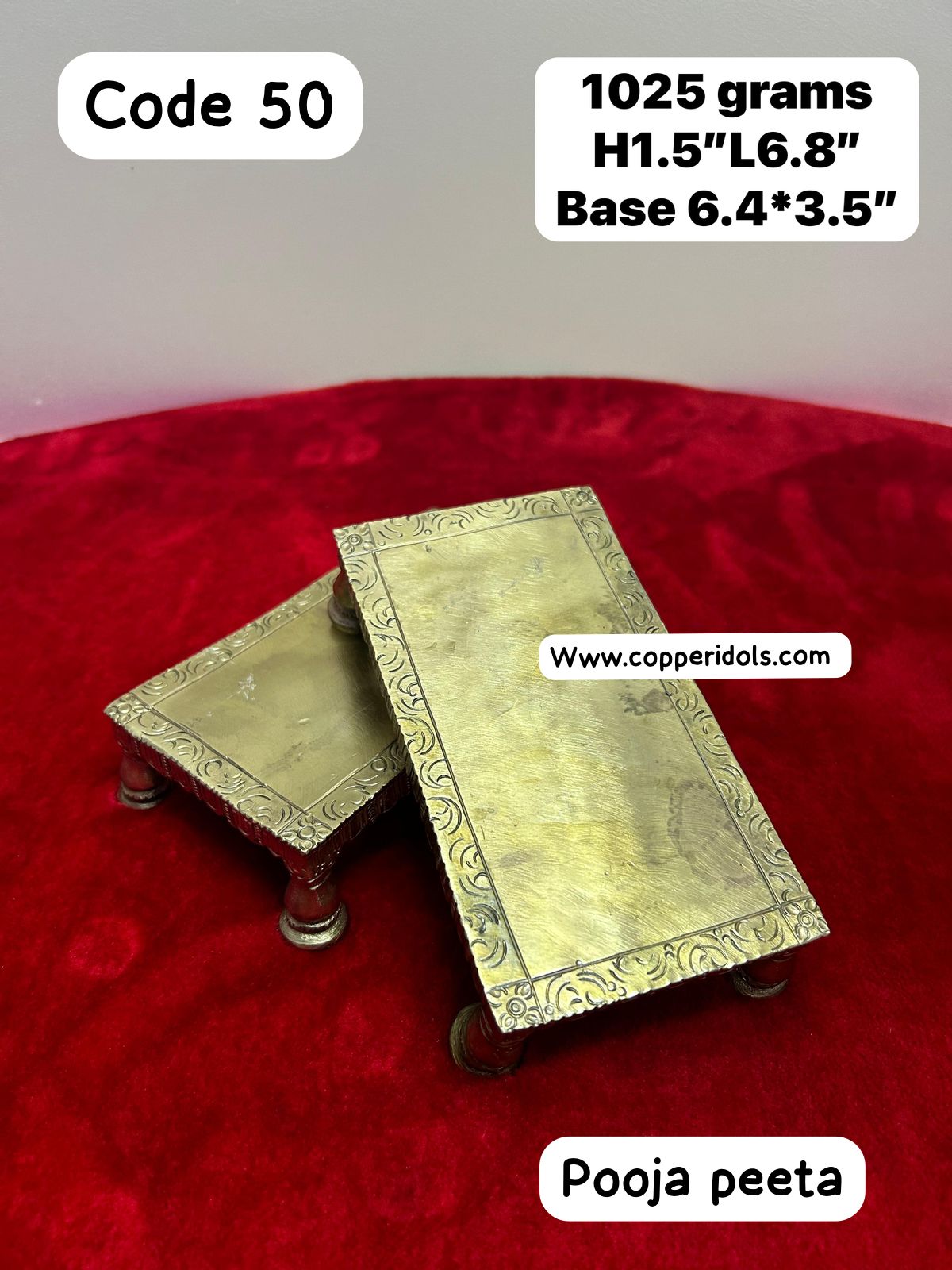 Discover the Spiritual Elevation with Panchaloha Handcrafted Pooja Peeta