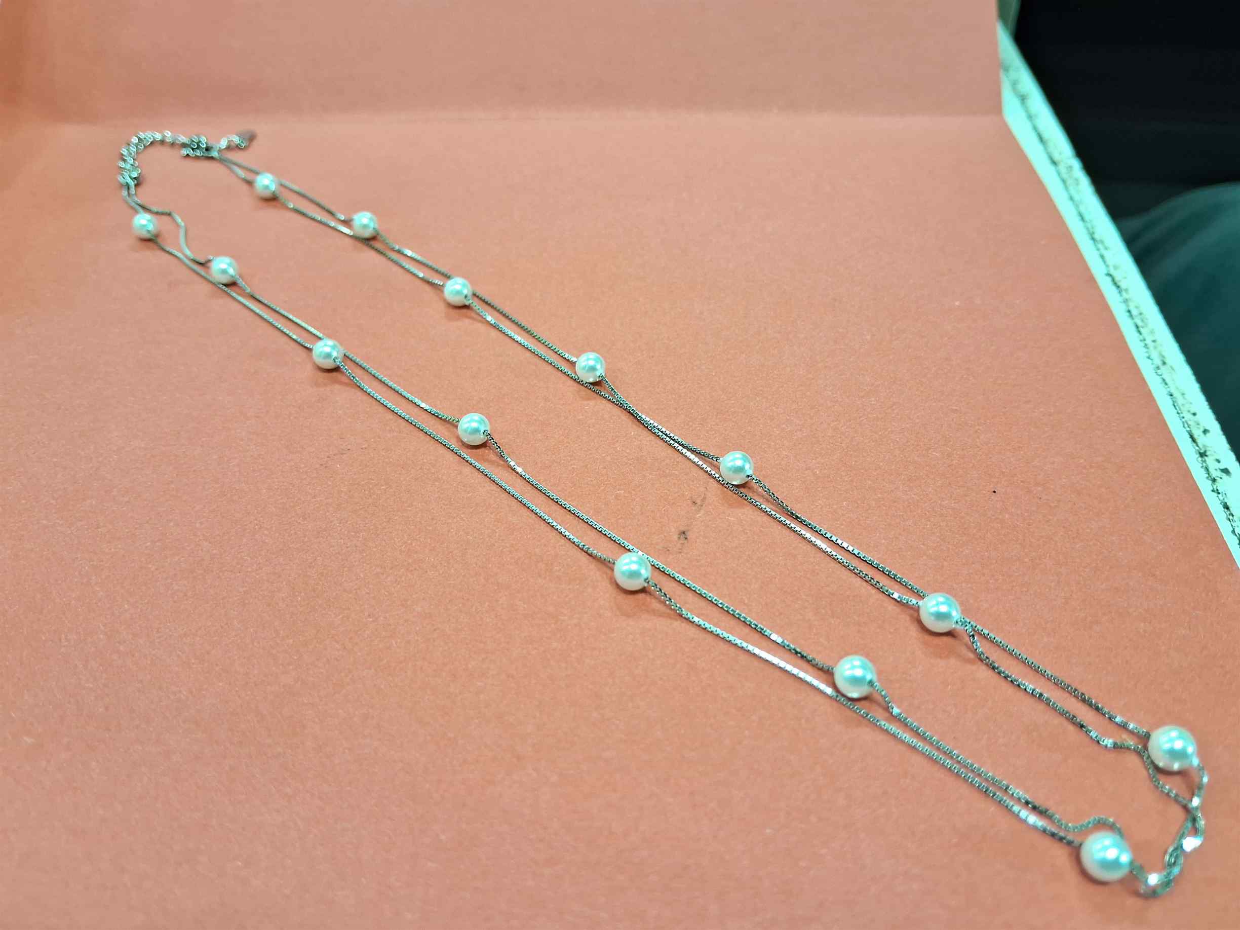 Elegance Redefined: The 925 Silver Pearls Double Line Chain for the Modern Indian Woman