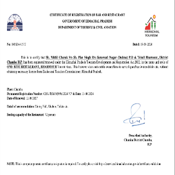 NIKHIL CHARAK - Trading License in Chamba