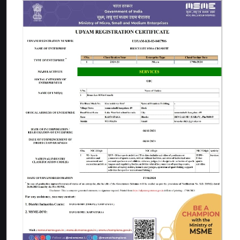 J R MANJUNATHA - UDYAM REGISTRATION CERTIFICATE in Bengaluru