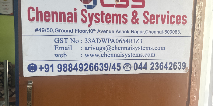 CHENNAI SYSTEMS AND SERVICES - CHENNAI SYSTEMS AND SERVICES in CHENNAI