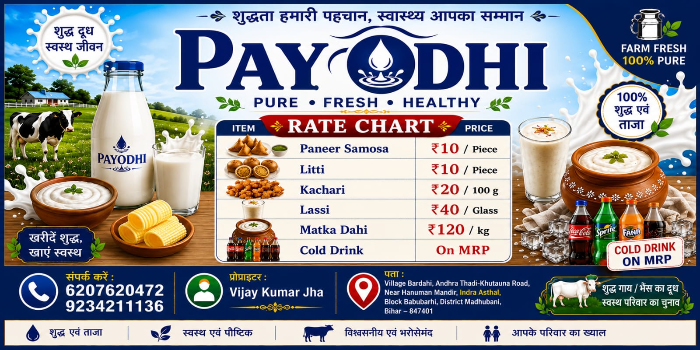 PAYODHI - PAYODHI in MADHUBANI