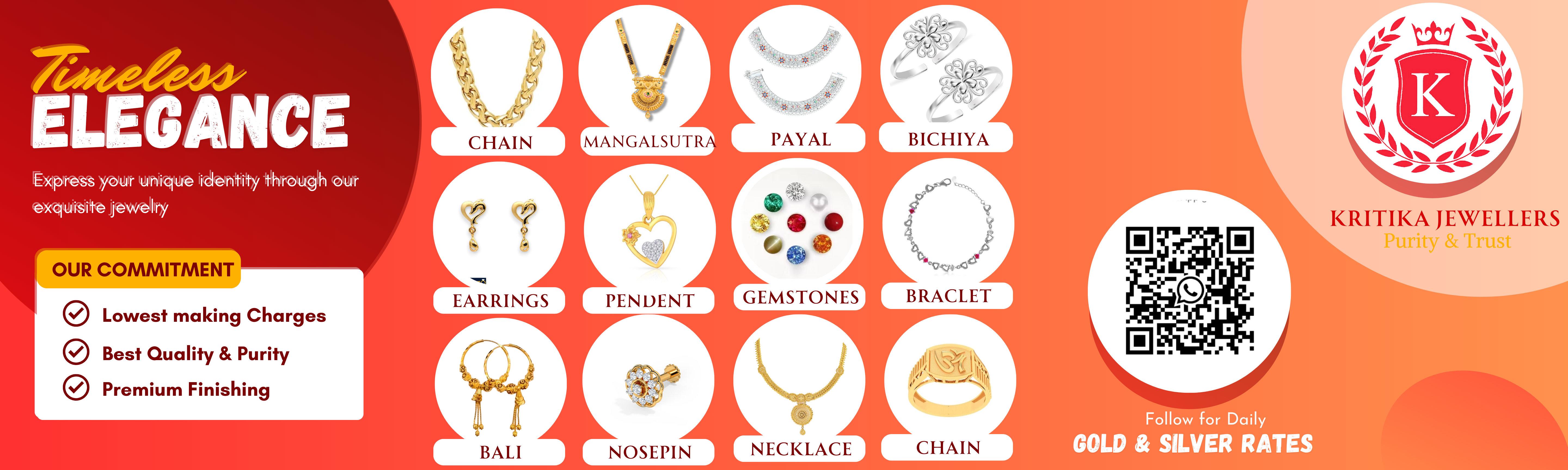 KRITIKA JEWELLERS Banner