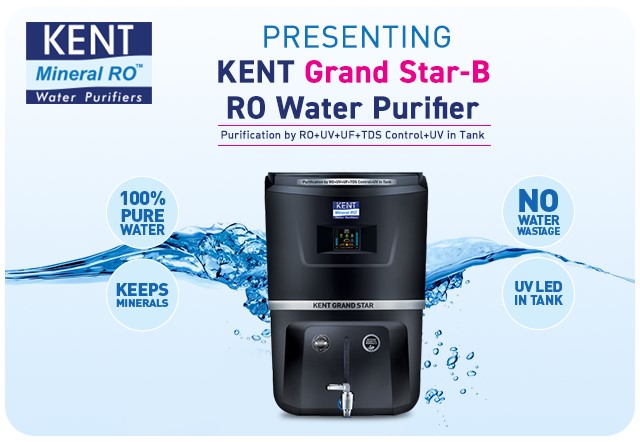 KENT Grand Star-B RO+UV+UF+TDS Control+UV In-tank 9L
