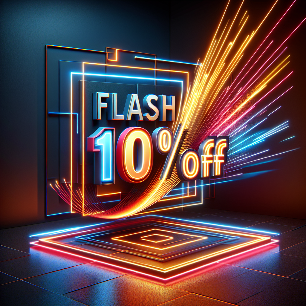 Flash 10 percent off