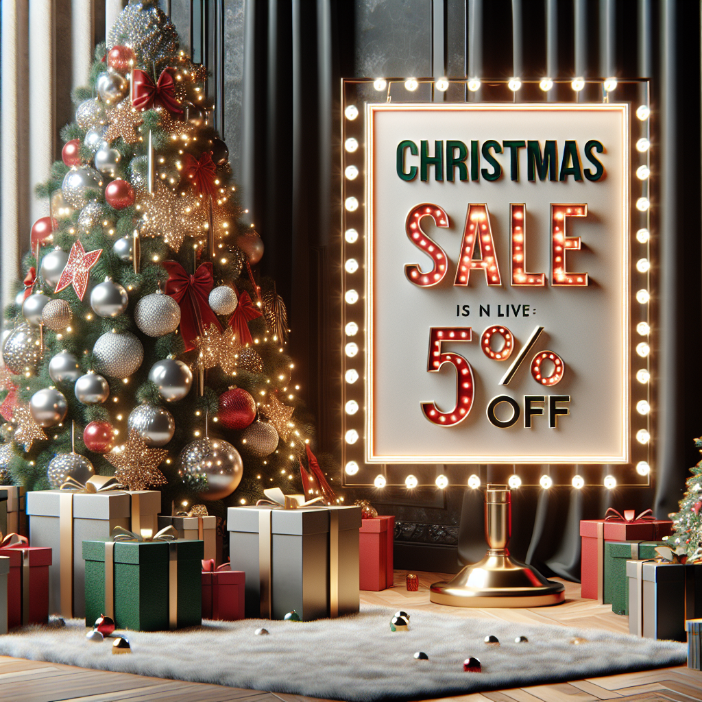 CHRISTMAS SALE IS LIVE 5 % OFF