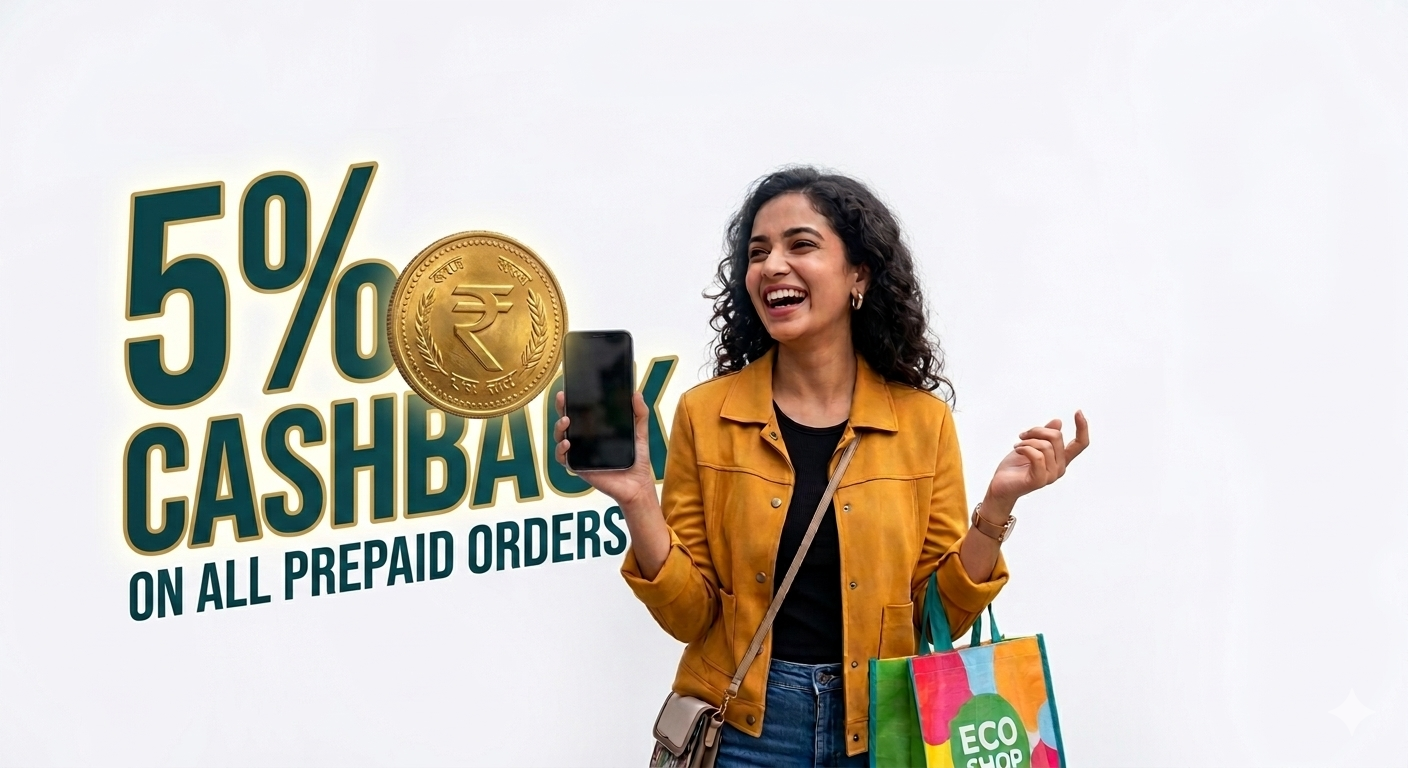 5% Off On All Prepaid Order