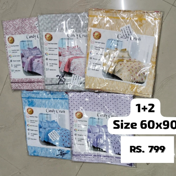 Soft, luxurious Super Comfortable All-Season Premium Bedsheets displayed in a bedroom setting in ROHTAK