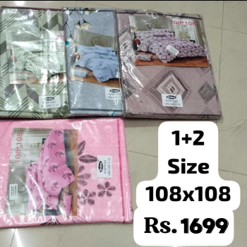 Premium Best Quality Bedsheet displayed on a bed in Rohtak, showcasing its elegant design and texture.