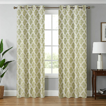 Premium curtains displayed in a cozy bedroom setting in ROHTAK