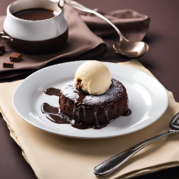 NIKHIL CHARAK - Choco Lava Cake with Ice Cream in Chamba in Chamba