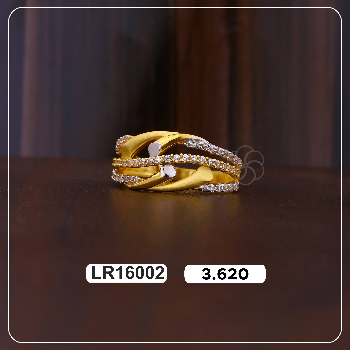 916 Gold Ladies Ring for Daily Wear - 925 JEWELS