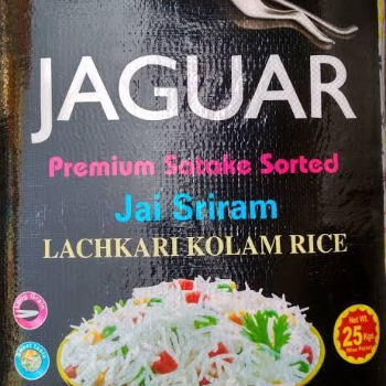 Raw Rice Jaguar 26 KG Premium Everyday Grain in Maddur — high-quality rice grains in a large pack ready for cooking
