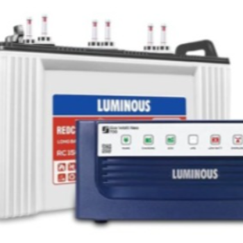 Luminous Inverter Battery Combo displayed in Jaunpur store