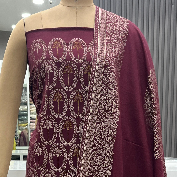 TANEJA CLOTH HOUSE - Luxurious Woollen Kani Shawls Suits in Barwala