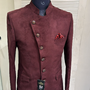 DIVINZO - Wine Angraka Bandhkala Ethnic Kurta in Jalandhar