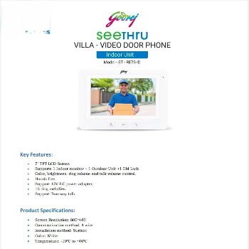 NEHA SECURITY - Godrej Video Door Phone Security System in Robertsganj