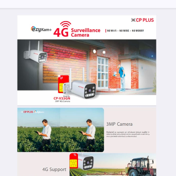NEHA SECURITY - Cp Plus Ezycam 3MP WiFi/4G Security Camera in Robertsganj