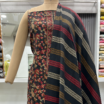 TANEJA CLOTH HOUSE - Woollen Kani Shawls Suits - Elegant Winter Wear in Barwala