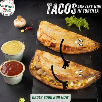  Paneer Tikka Butter Masala Tacos LA PINOZ PIZZA GULMOHAR INFRONT OF HDFCBANK GULMOHARBRANCH HOUSE NO A 2 GREEN CITY GULMOHAR NEAR AURA MALL BHOPAL