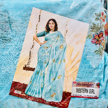 SANTOSH VASTRALAYA AND GARMENTS - Elegant Printed Chiffon Saree for Festive Glamour in Chandauli