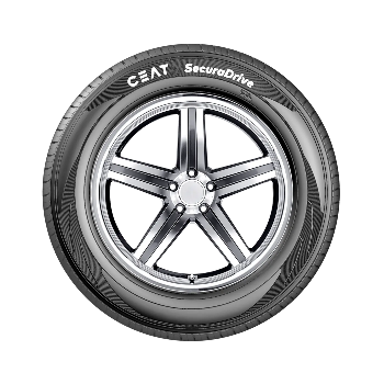 CEAT Secura Drive High Grip Performance Tyre displayed at ESSKAY TRADING in Trichy