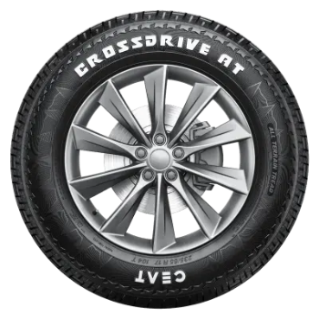 CEAT Cross Drive Rugged All-Terrain Car Tyre displayed in Trichy, showcasing its robust design for versatile terrains.