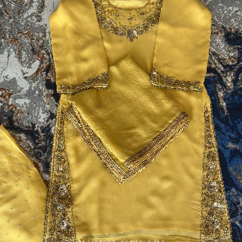 SIS BUTIQUE - Sarara Sut Handwork Suti Designer Ethnic Set in Raisinghnagar