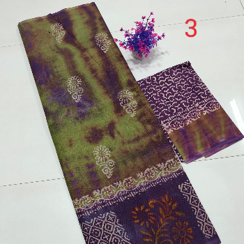 GUJJARI GIRISH KUMAR - Pure Munga Cotton Kota Printed Saree in Addanki in Addanki