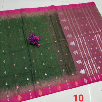 GUJJARI GIRISH KUMAR - Daka Sico Cotton Saree Kuppadam Border Butta Design in Addanki