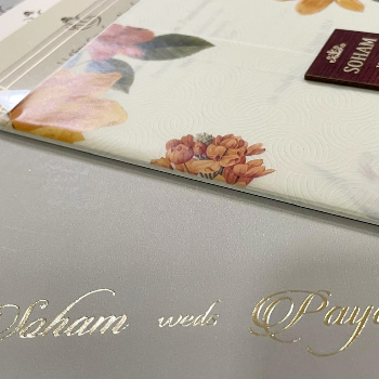 Floral Vintage Pastel Wedding Invitations Set - Image 3