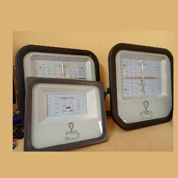 50 Watt Bright Outdoor LED Flood Light displayed against a backdrop of Sidhi's outdoor environment. - Image 1