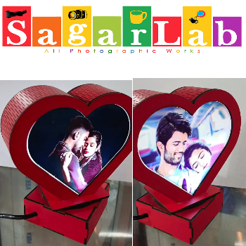 SAGAR LAB - Rotating LED Cube Heart Shape - Sagar Lab, Karim Nagar in Karimnagar
