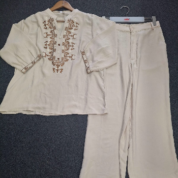  PINK POPPY Off-White Top & Pants - Nandanvan Elegance PINK POPPY C O PINK POPPY PLOT NO 1 SHOP NO.2 KESHAV ENCLAVE NEAR GURUDEV NAGAR NANDANVAN