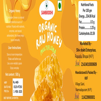 Organic Multiflora Raw Honey Immunity Boost Nectar - Image 1