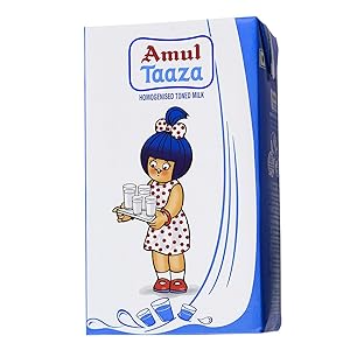 JAI KISHAN YADAV - Amul Taaza Fresh Toned Milk 500ml Pack in Katghora