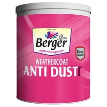JEM HARDWARE MART - Berger Weathercoat AntiDust White Exterior Emulsion Paint in Chennai