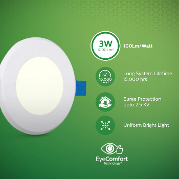 Philips Prime Neo 3W LED Ultra-Slim Downlight - Image 1
